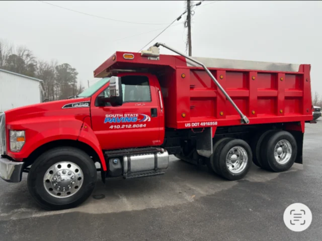 South State Paving red dump truck